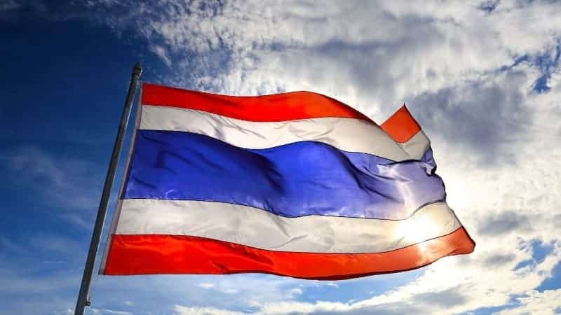 Тайский флаг фото